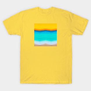 Abstract blue and orange T-Shirt